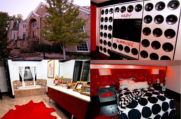 A picture of Kandi Burruss' luxurious house in Southwest Atlanta.
